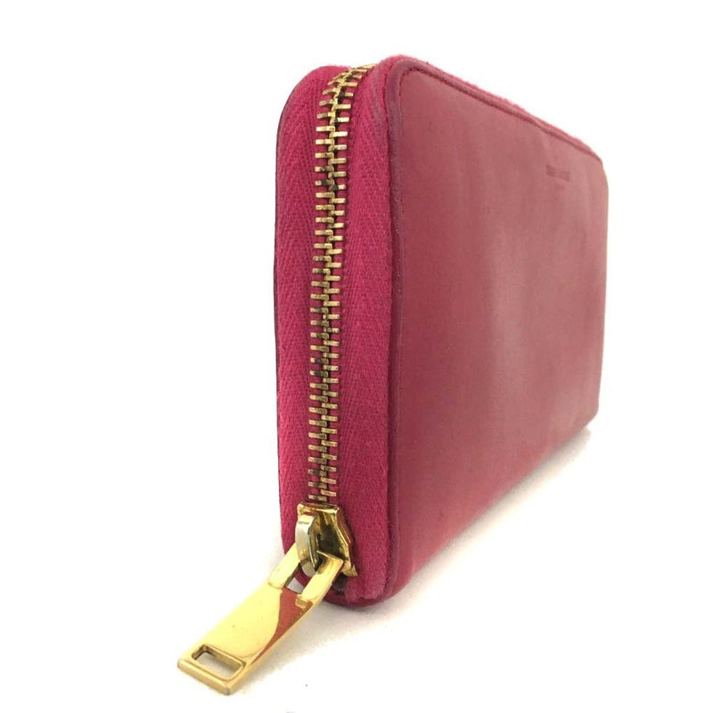 Saint Laurent Logo Leather Zip Around