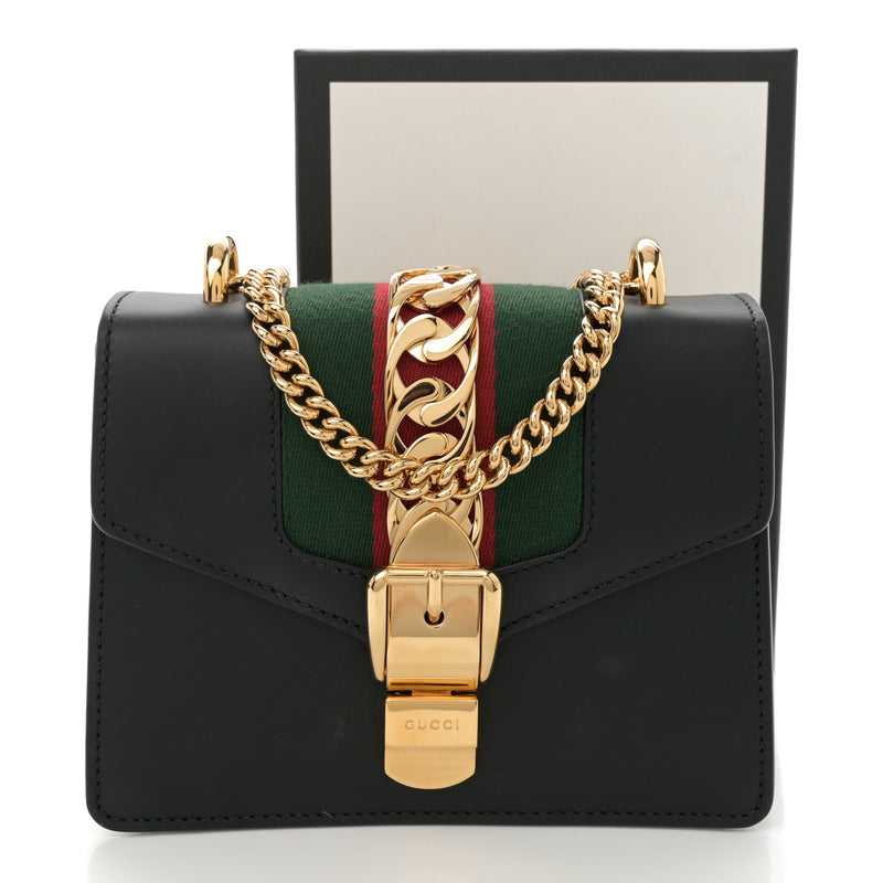 Gucci Calfskin Mini Sylvie Chain