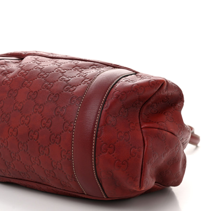 Gucci Guccissima Shoulder Bag Red
