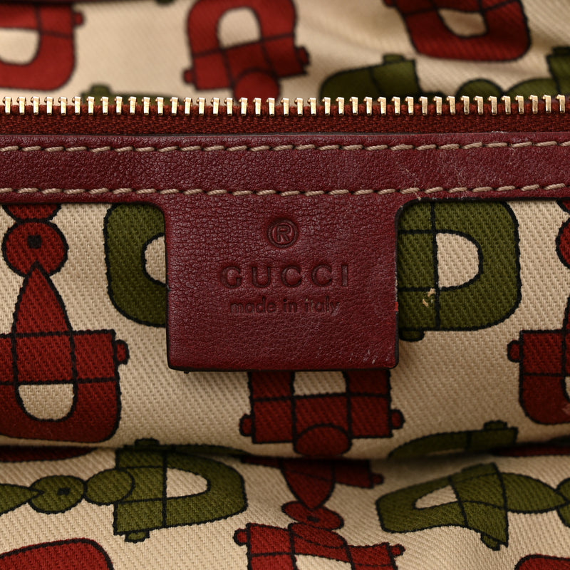 Gucci Guccissima Shoulder Bag Red