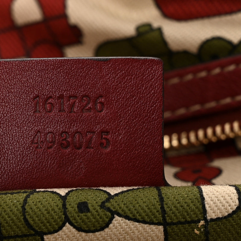 Gucci Guccissima Shoulder Bag Red