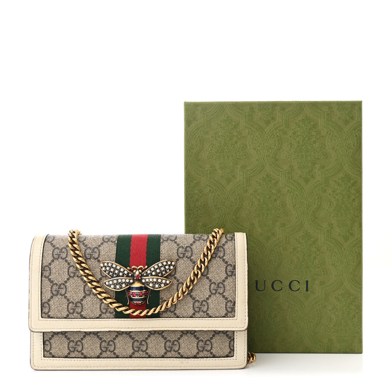 Gucci Gg Supreme Web Queen Margaret