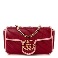 Gucci Azalea Calfskin Enamel Matelasse