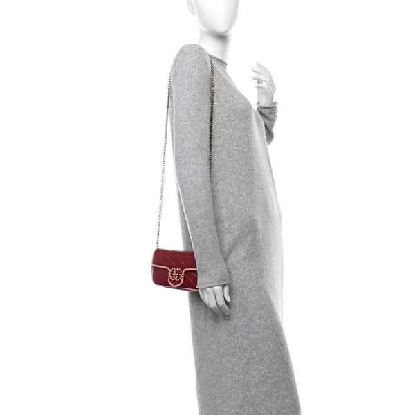 Gucci Azalea Calfskin Enamel Matelasse