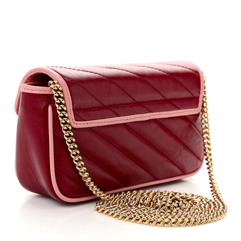 Gucci Azalea Calfskin Enamel Matelasse