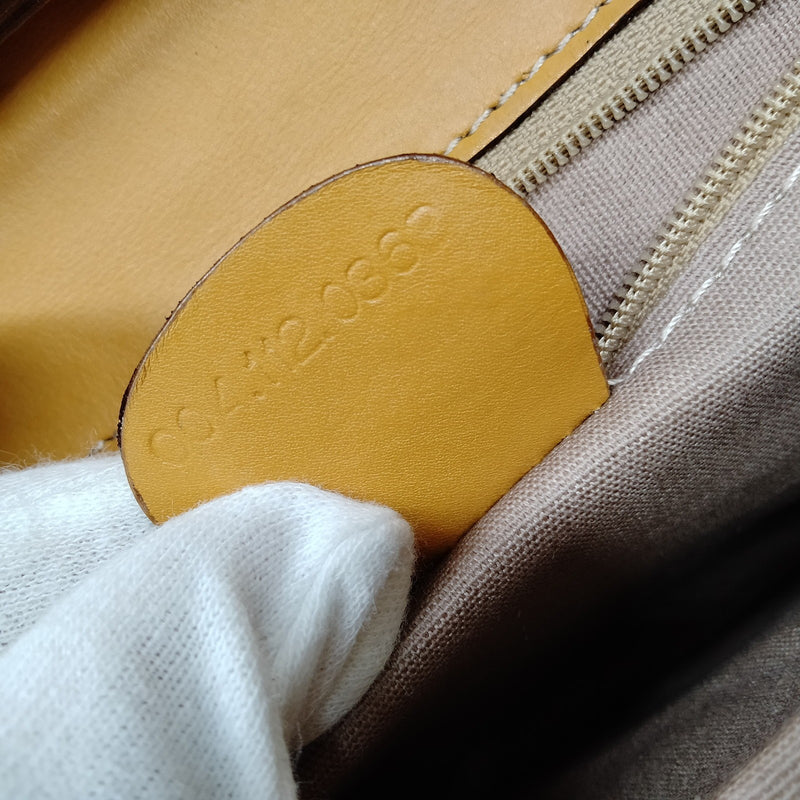 Vintage Gucci Shoulder Bag Brown Pvc