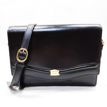 Bally Shoulder Bag Black Leather