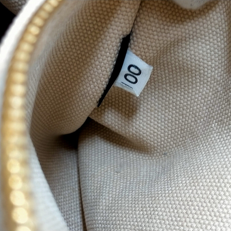Prada Hand Bag Beige Canvas