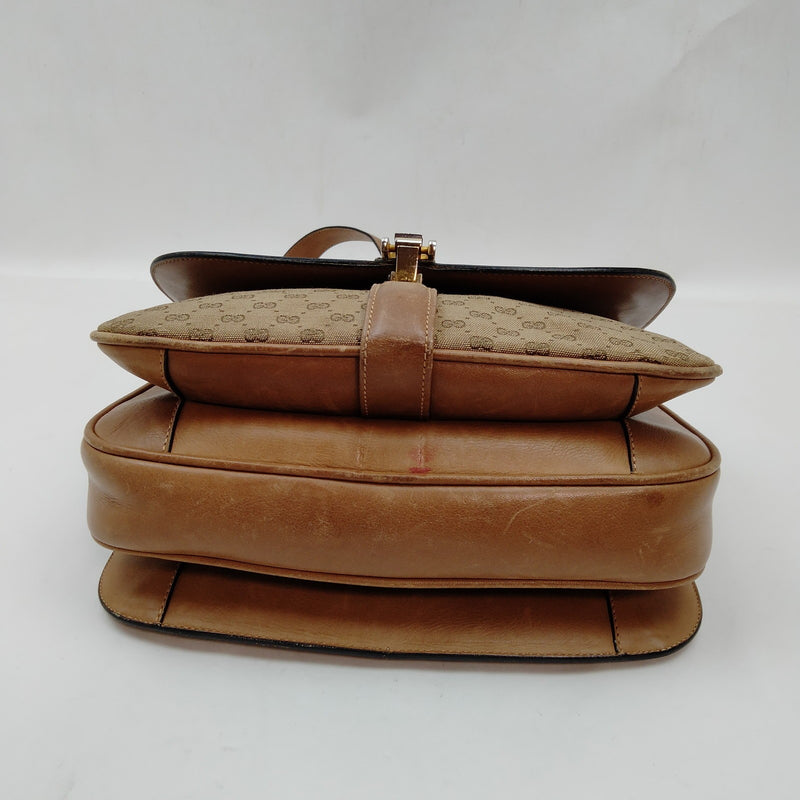 Gucci Shoulder Bag Brown Canvas