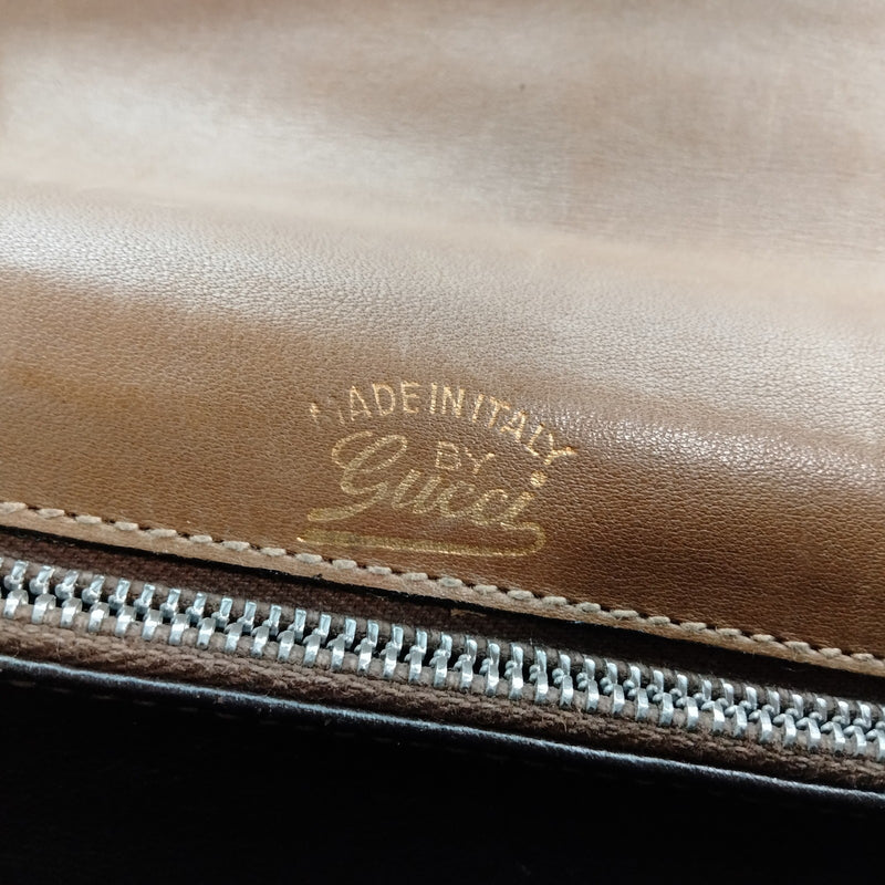 Gucci Shoulder Bag Brown Canvas