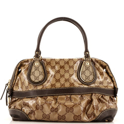 Gucci Convertible Boston Bag Gg Coated