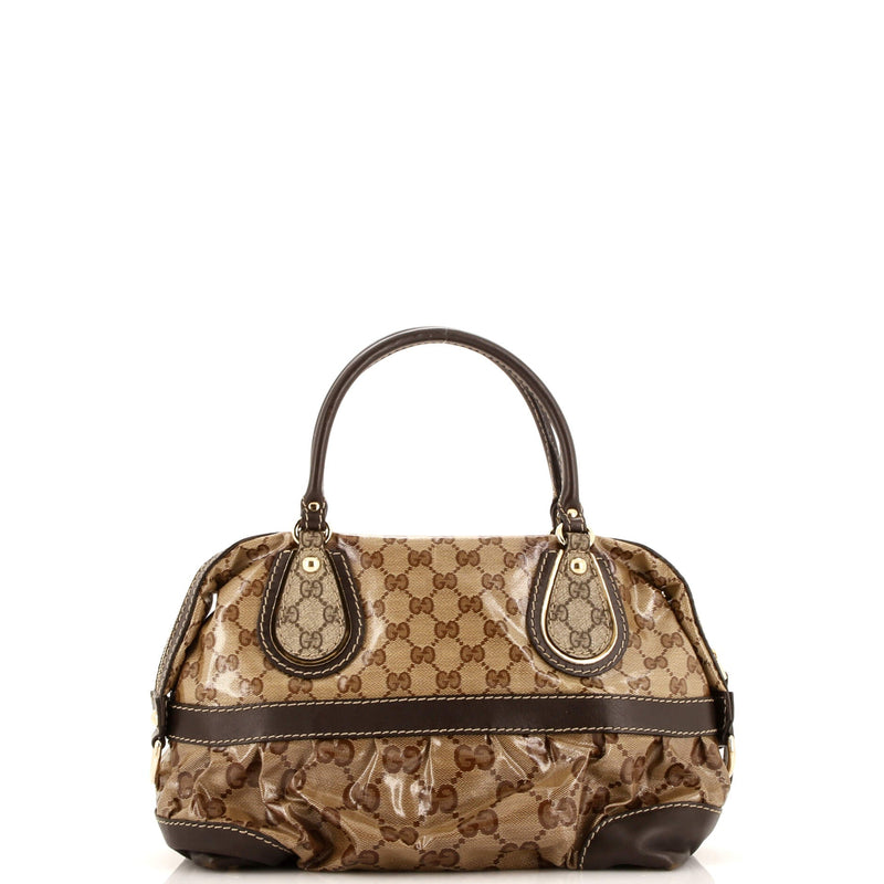 Gucci Convertible Boston Bag Gg Coated