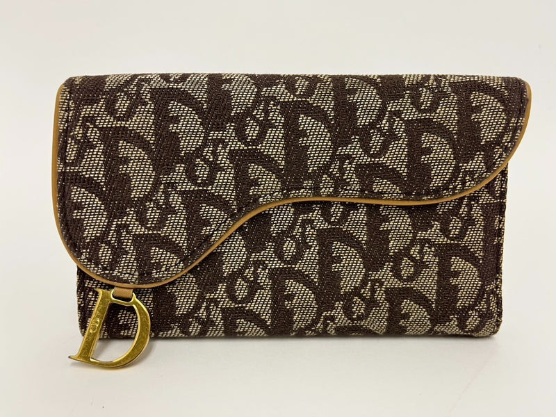 Dior Trotter Beige Wallet Canvas