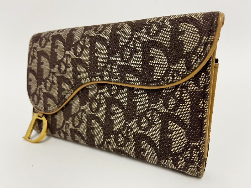 Dior Trotter Beige Wallet Canvas