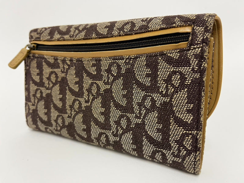 Dior Trotter Beige Wallet Canvas