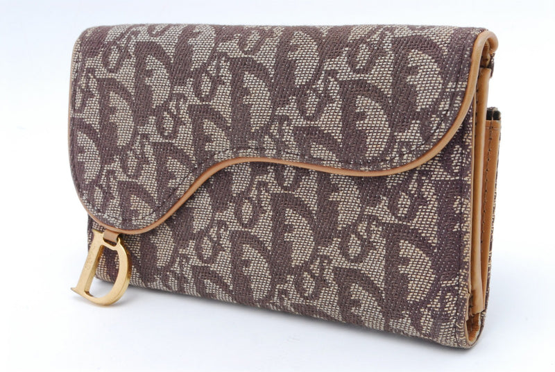 Dior Trotter Beige Wallet Canvas