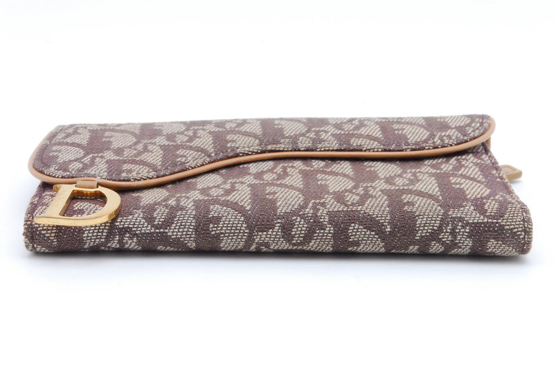 Dior Trotter Beige Wallet Canvas