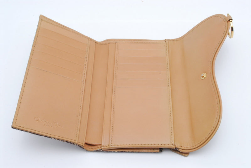 Dior Trotter Beige Wallet Canvas