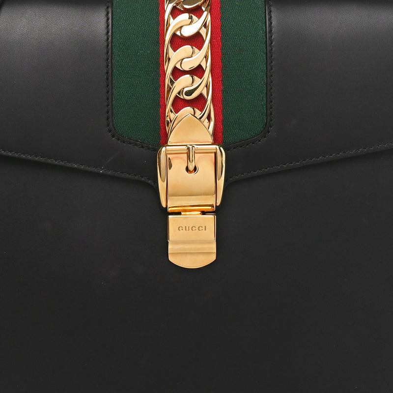 Gucci Calfskin Medium Sylvie Top Handle