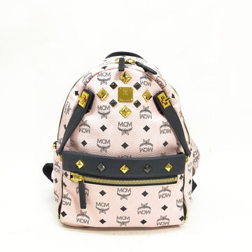 Mcm Backpack Bag Pink Pvc