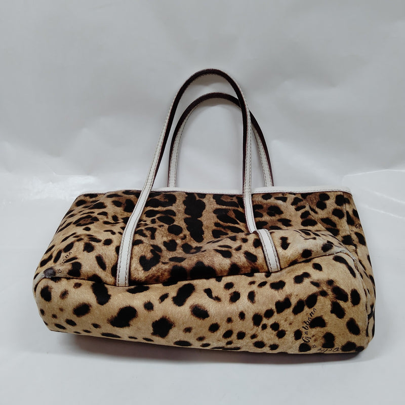 Dolce&Gabbana Tote Bag Brown Canvas