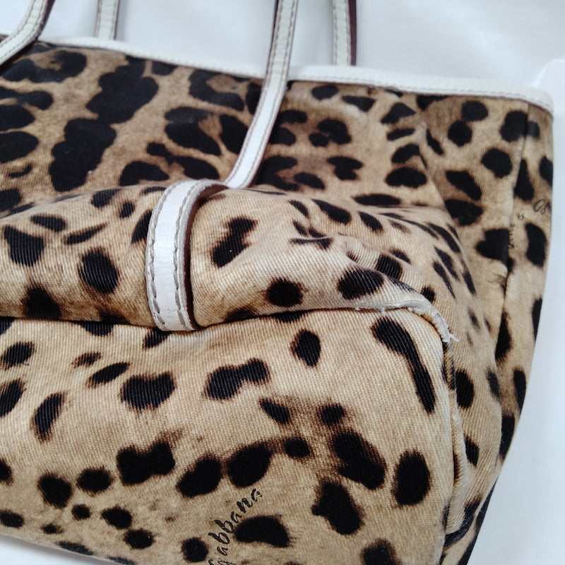 Dolce&Gabbana Tote Bag Brown Canvas