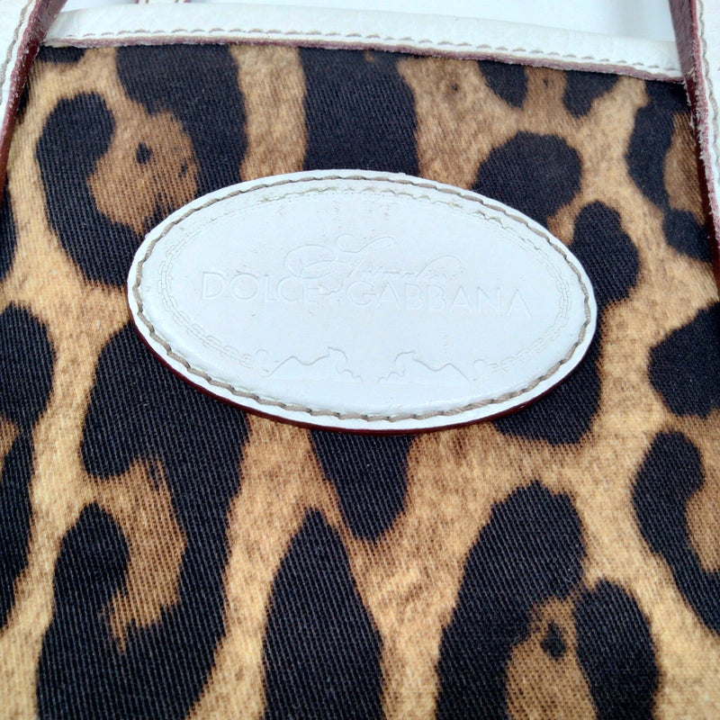 Dolce&Gabbana Tote Bag Brown Canvas