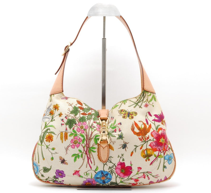 Gucci Jackie Hobo Flora Canvas Shoulder