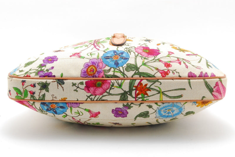 Gucci Jackie Hobo Flora Canvas Shoulder