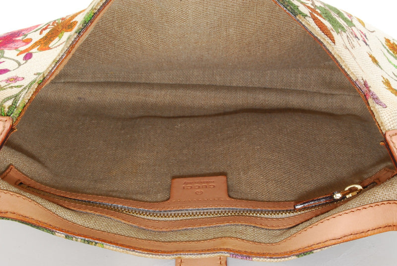 Gucci Jackie Hobo Flora Canvas Shoulder