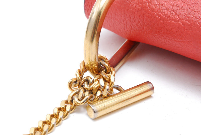 Chloe Drew Red Leather Crossbody Bag