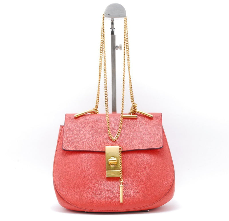 Chloe Drew Red Leather Crossbody Bag