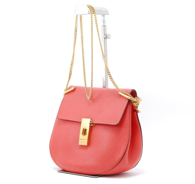 Chloe Drew Red Leather Crossbody Bag