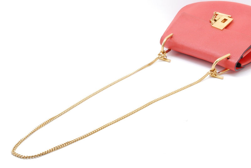 Chloe Drew Red Leather Crossbody Bag
