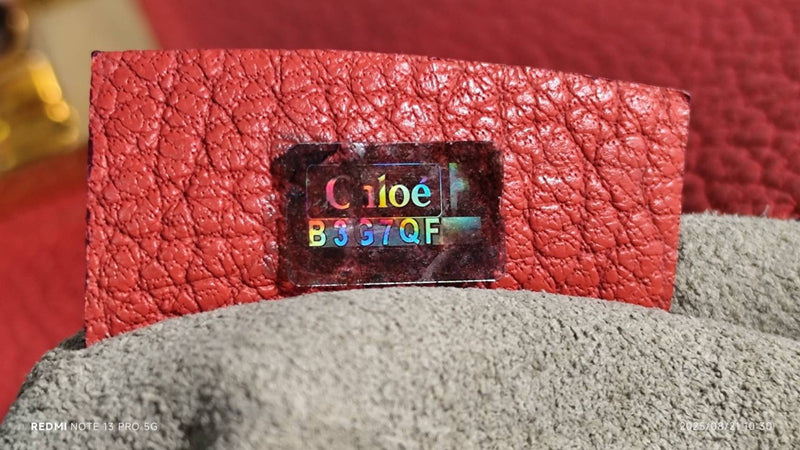 Chloe Drew Red Leather Crossbody Bag