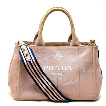 Prada Tote Bag Pink Canvas