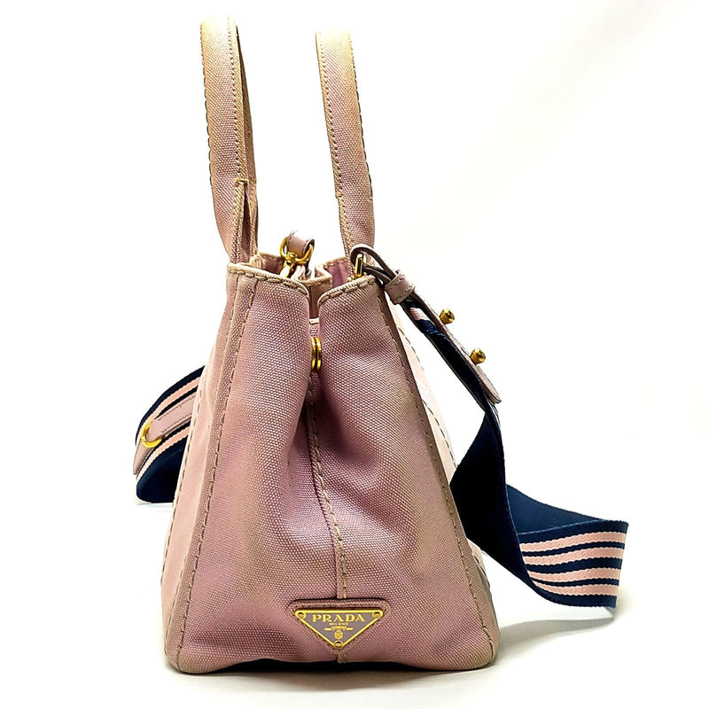Prada Tote Bag Pink Canvas