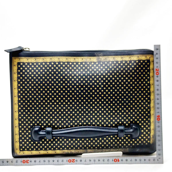 Gucci Clutch Bag Black Leather