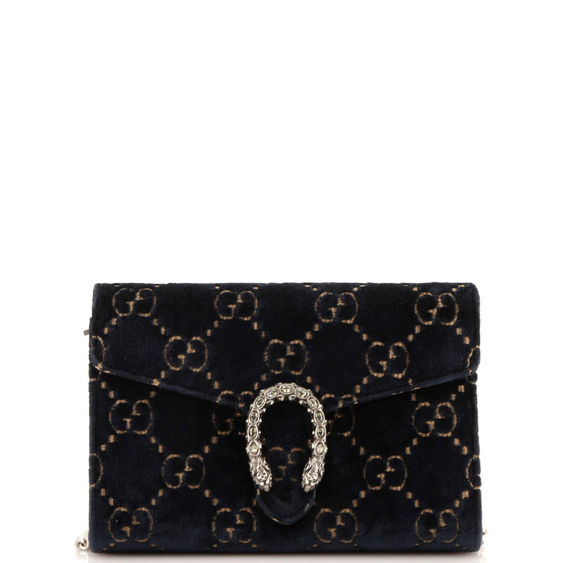 Gucci Dionysus Chain Wallet Gg Velvet