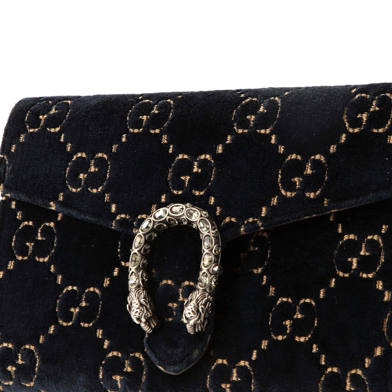 Gucci Dionysus Chain Wallet Gg Velvet
