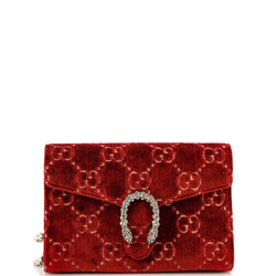 Gucci Dionysus Chain Wallet Gg Velvet