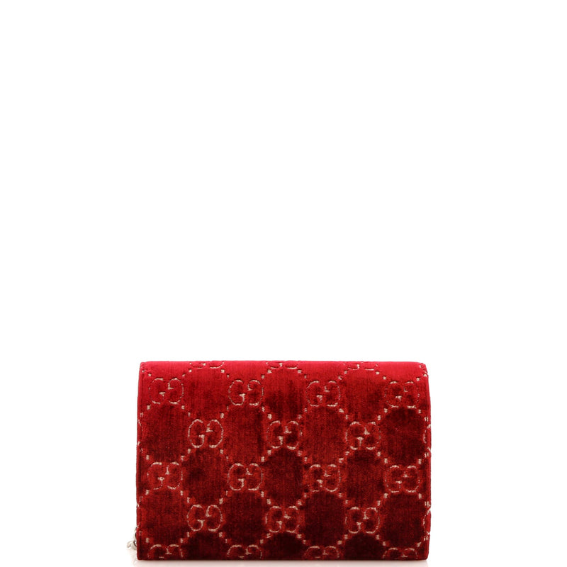 Gucci Dionysus Chain Wallet Gg Velvet