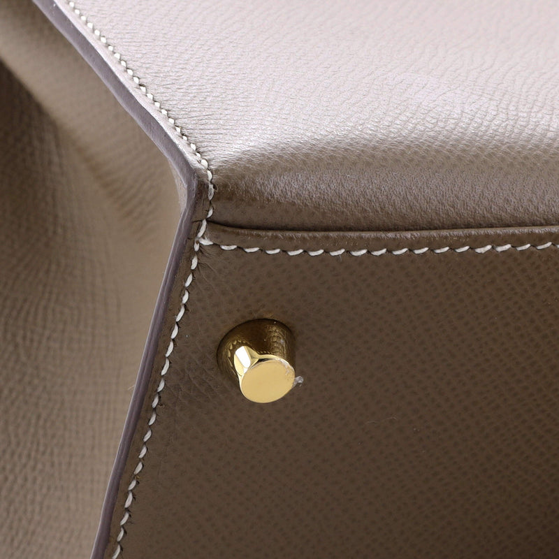 Hermes Kelly Handbag Grey Epsom With