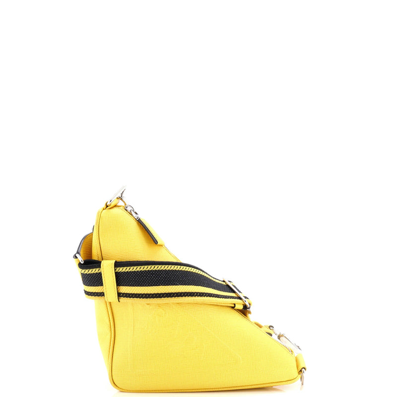 Prada Triangle Logo Zip Crossbody Bag