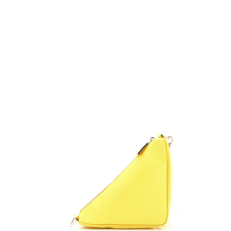 Prada Triangle Logo Zip Crossbody Bag