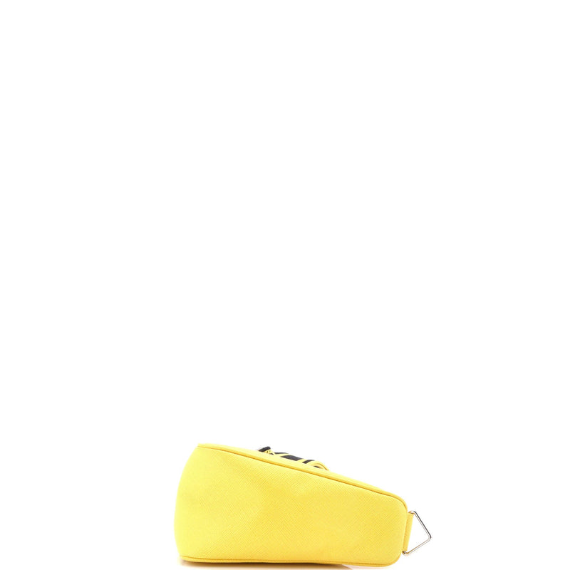 Prada Triangle Logo Zip Crossbody Bag