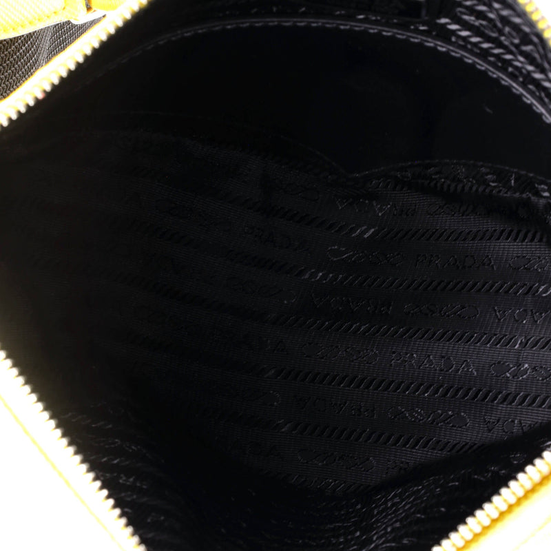 Prada Triangle Logo Zip Crossbody Bag