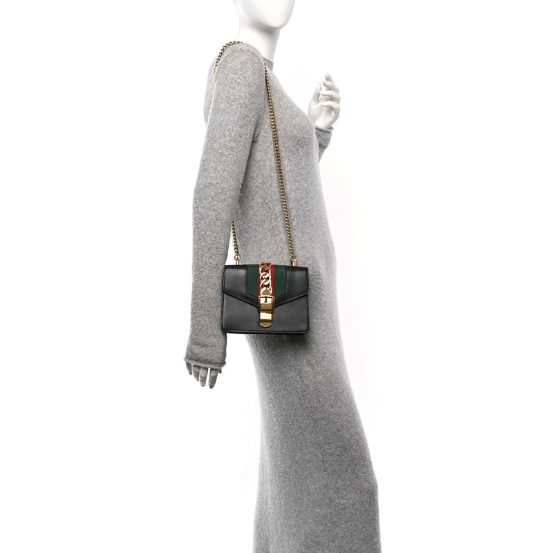 Gucci Calfskin Mini Sylvie Chain