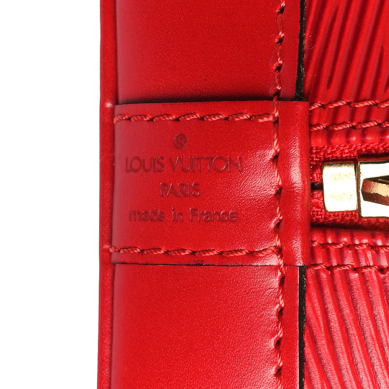 Louis Vuitton Epi Alma Pm Castillan Red