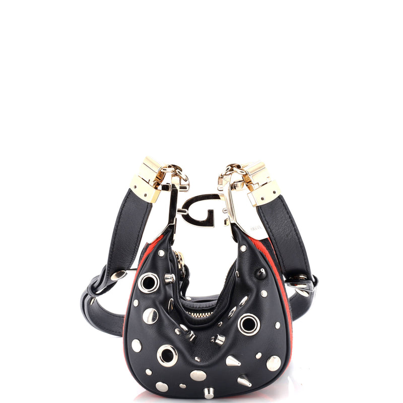 Gucci Attache Shoulder Bag Grommet